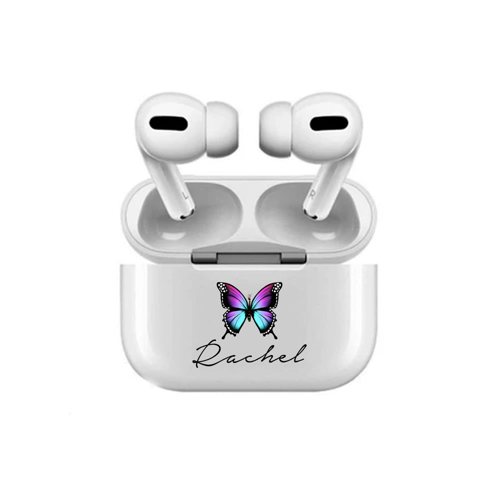 Personalised Butterfly Name Earbud Pro