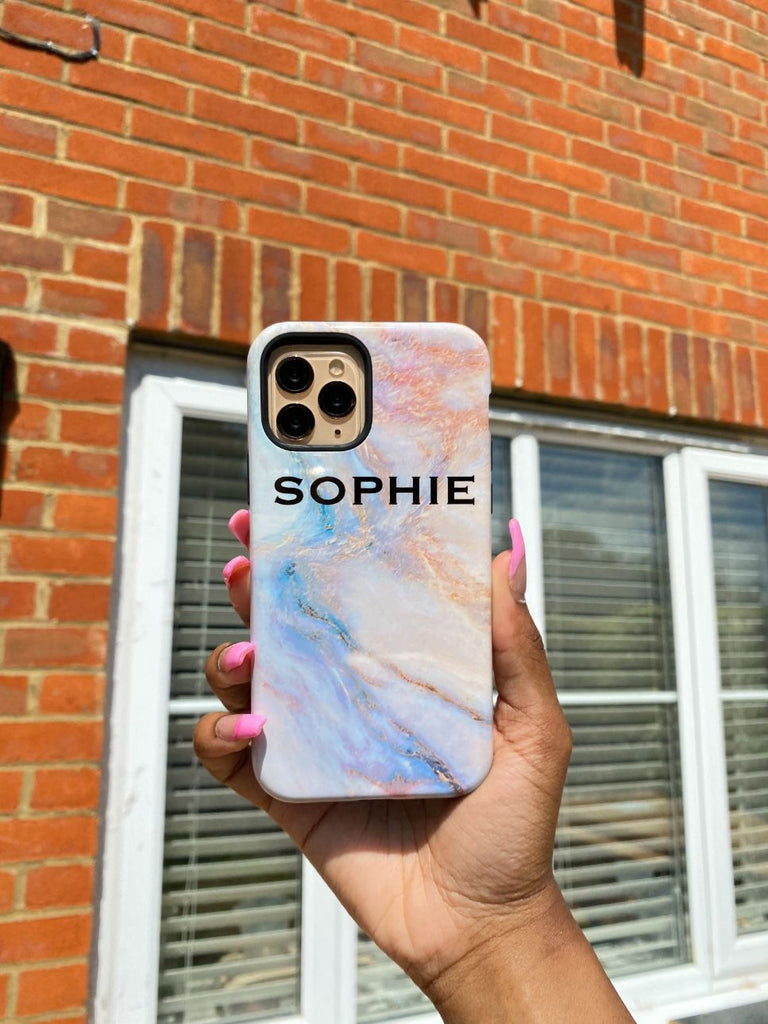 Personalised Moonshine Marble Name iPhone XS Max Case