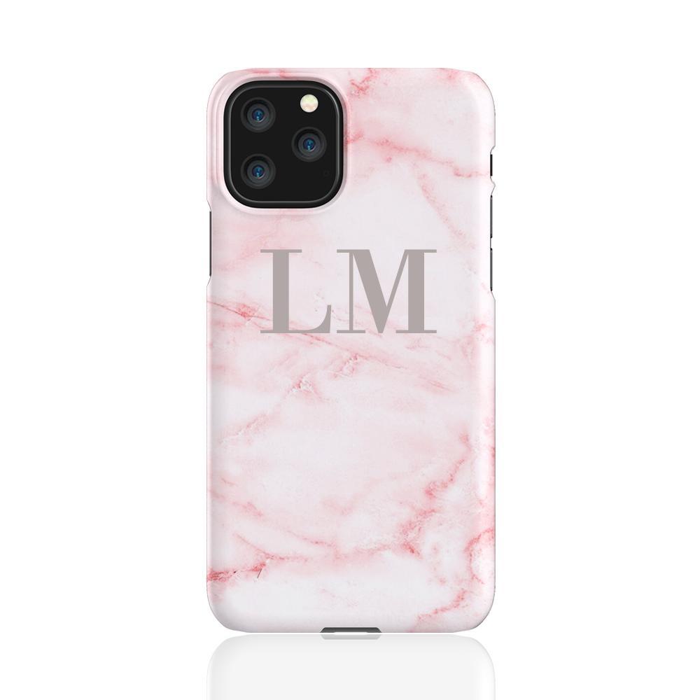 Personalised Cotton Candy Marble Initials iPhone 11 Pro Case