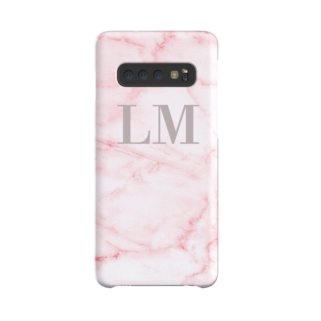 Personalised Cotton Candy Marble Initials Samsung Galaxy S10 Plus Case