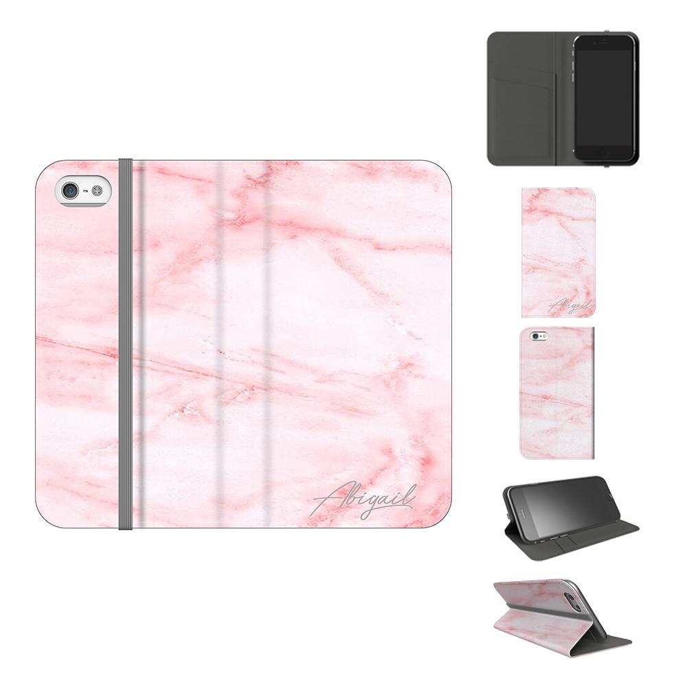 Personalised Cotton Candy Marble Name iPhone 5/5s/SE (2016) Case