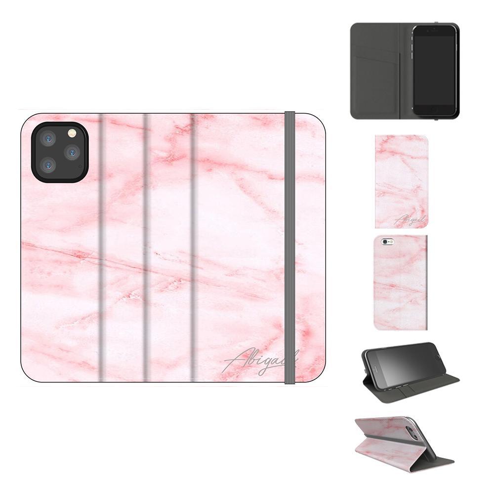 Personalised Cotton Candy Marble Initials iPhone 11 Pro Max Case