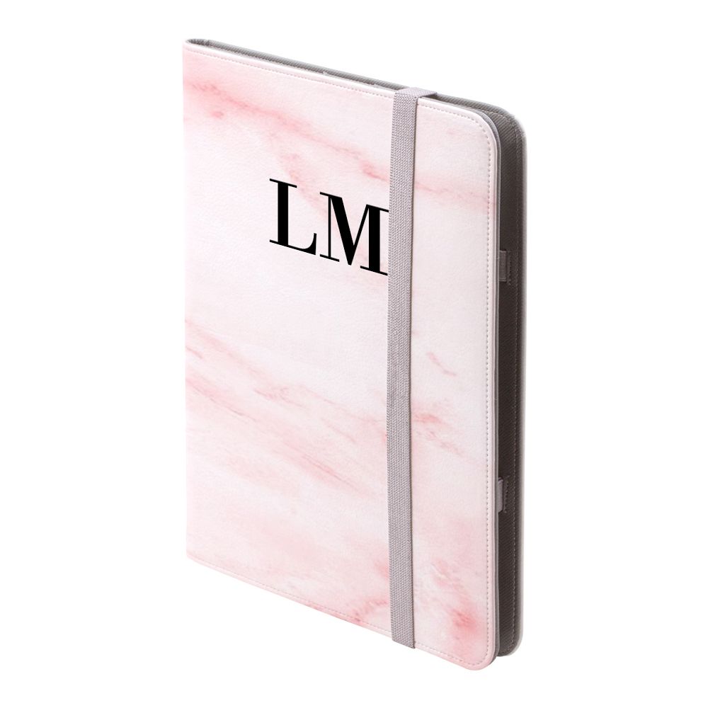 Personalised Cotton Candy Marble Initials iPad Pro Case