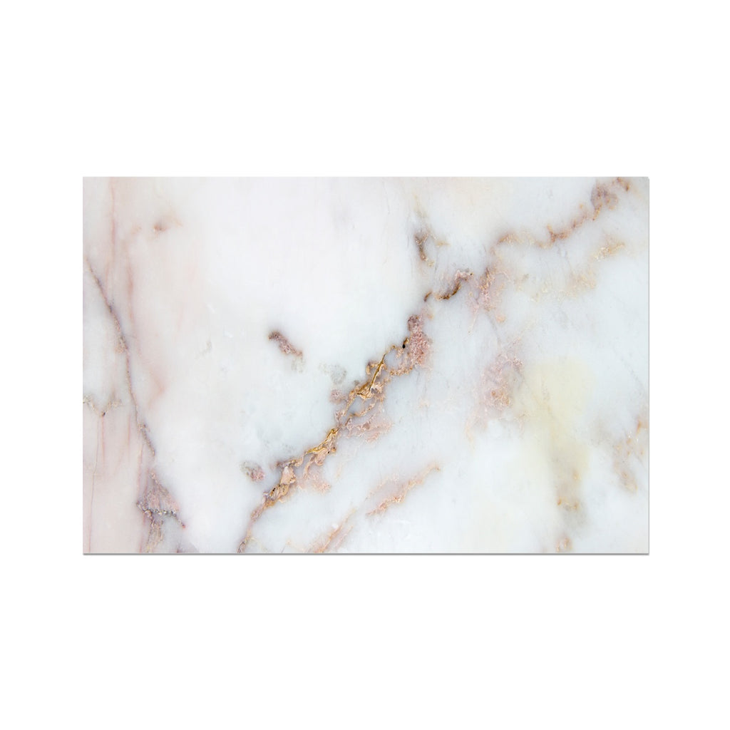 Gold Stained Marble Canvas Fine Art Print
