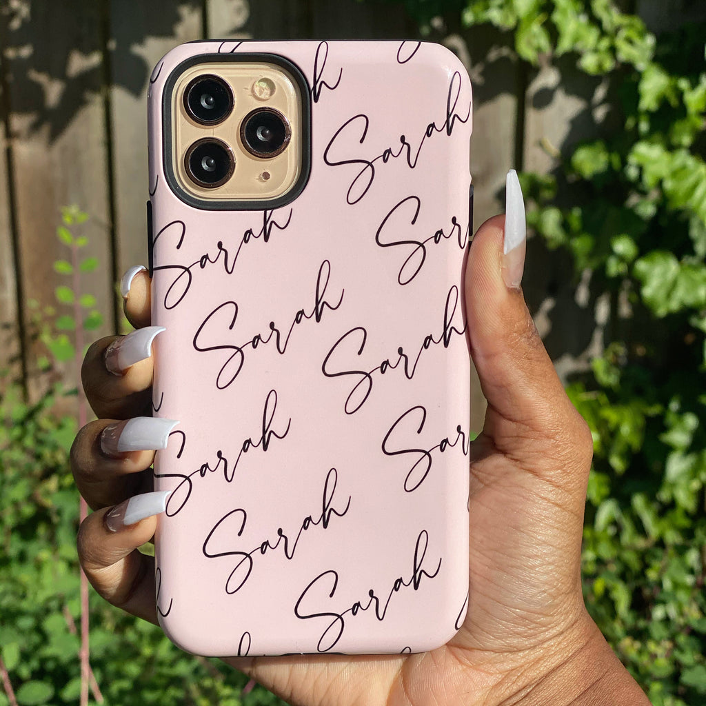 Personalised Script Name All Over iPhone XS Case