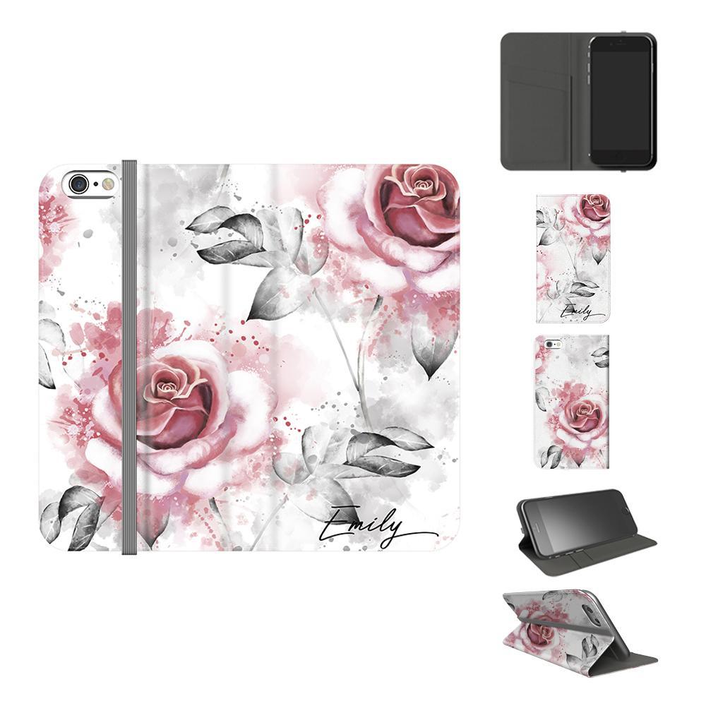 Personalised Floral Rose Initials iPhone 6 Plus/6s Plus Case