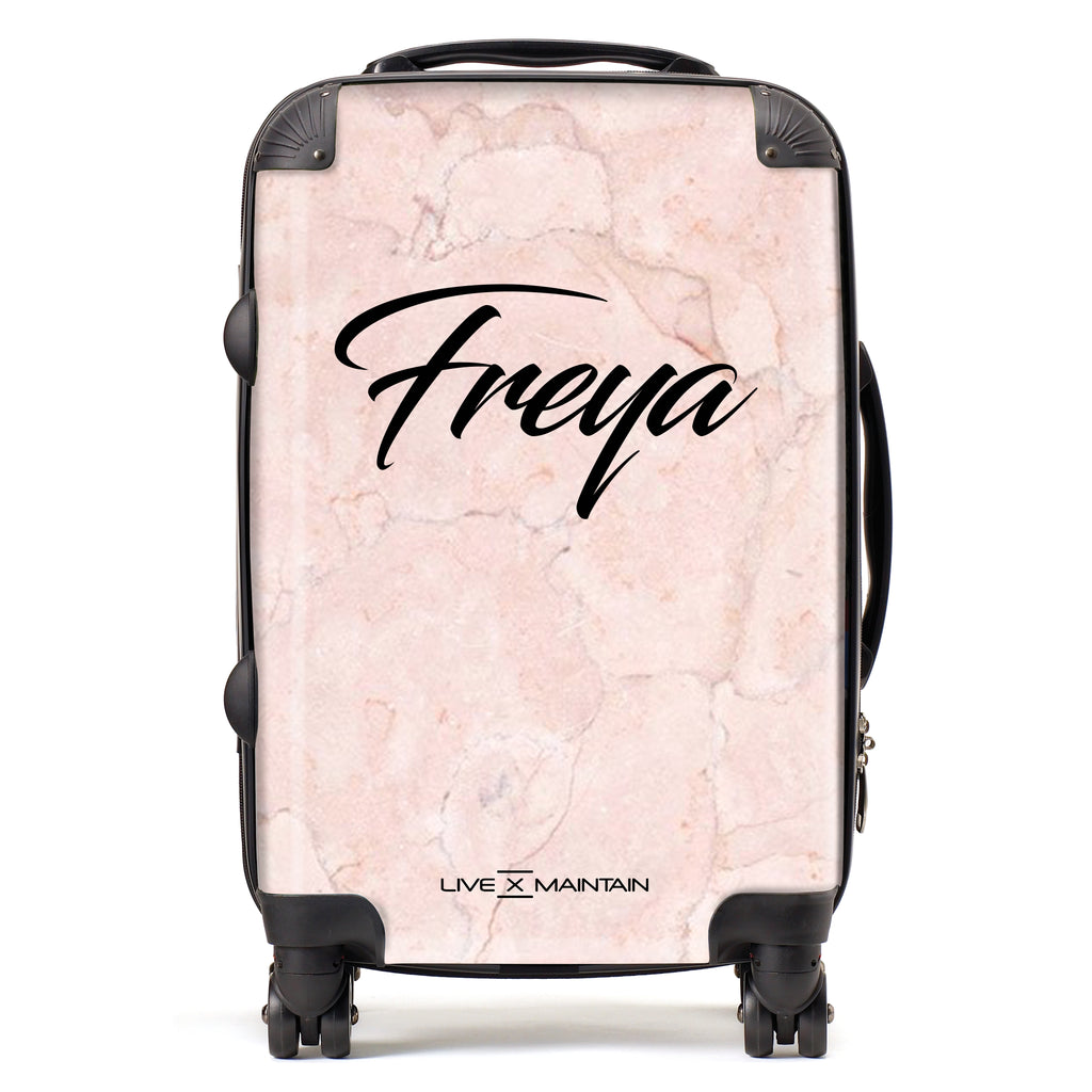 Custom Marble Suitcase For Freya