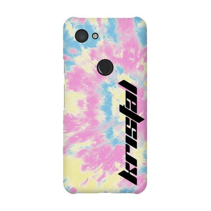 Personalised Multicolor Tie Dye Name Google Pixel 3A Case