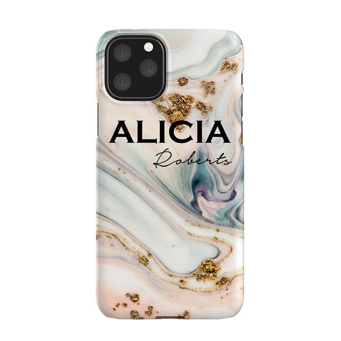 Personalised Fantasia Marble Name iPhone 11 Pro Case