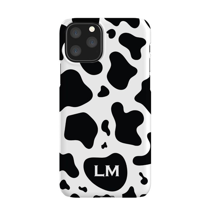 Personalised Cow Print Initials iPhone 11 Pro Case