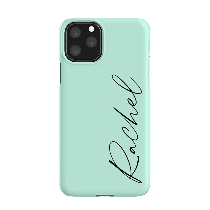 Personalised Pale Green Name iPhone 11 Pro Case