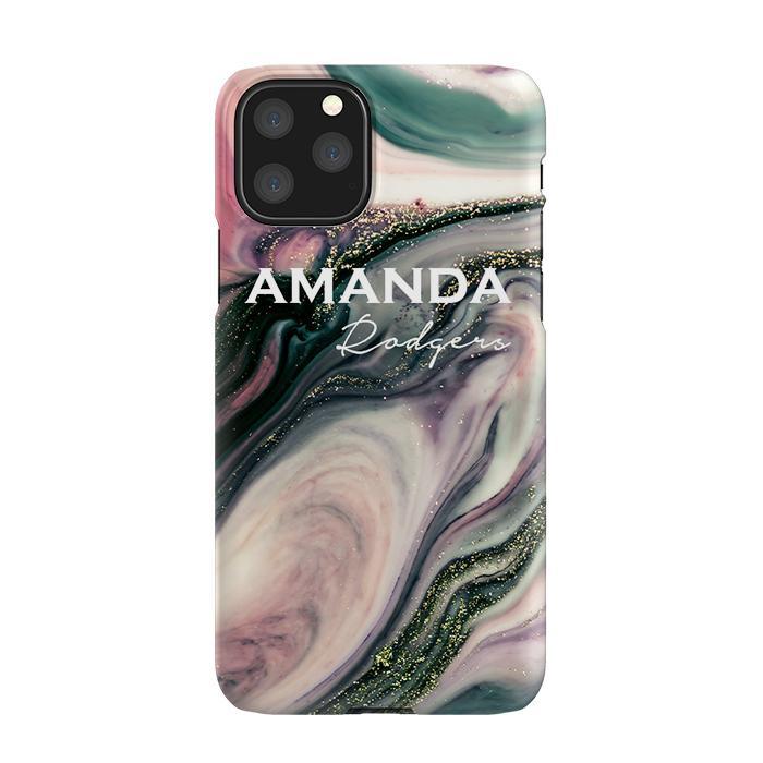 Personalised Swirl Marble Name iPhone 11 Pro Max Case