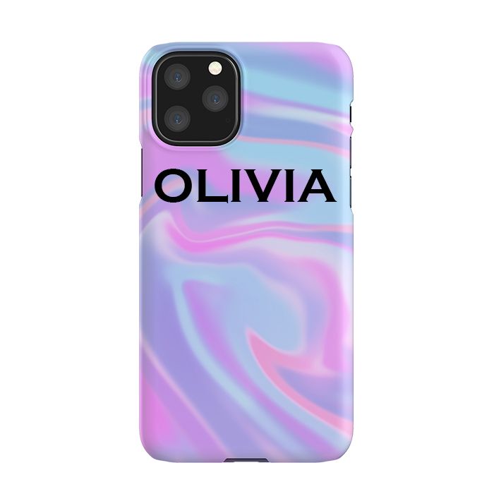 Personalised Luxe Blue Name iPhone 11 Pro Case
