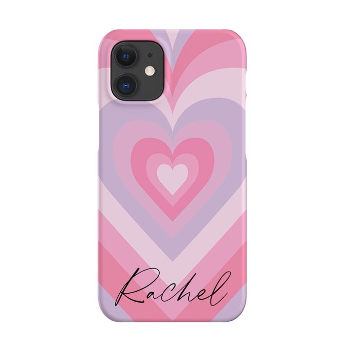 Personalised Heart Latte iPhone 12 Case