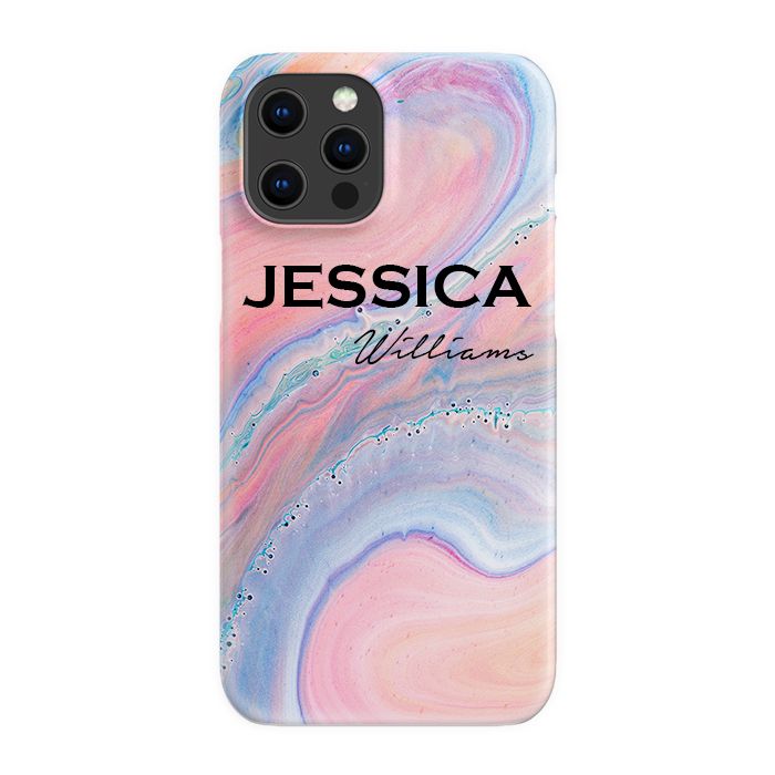 Personalised Acrylic Marble Name iPhone 15 Pro Case