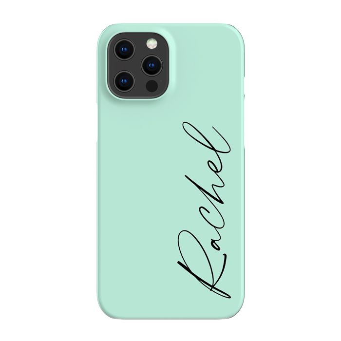 Personalised Pale Green Name iPhone 13 Pro Max Case