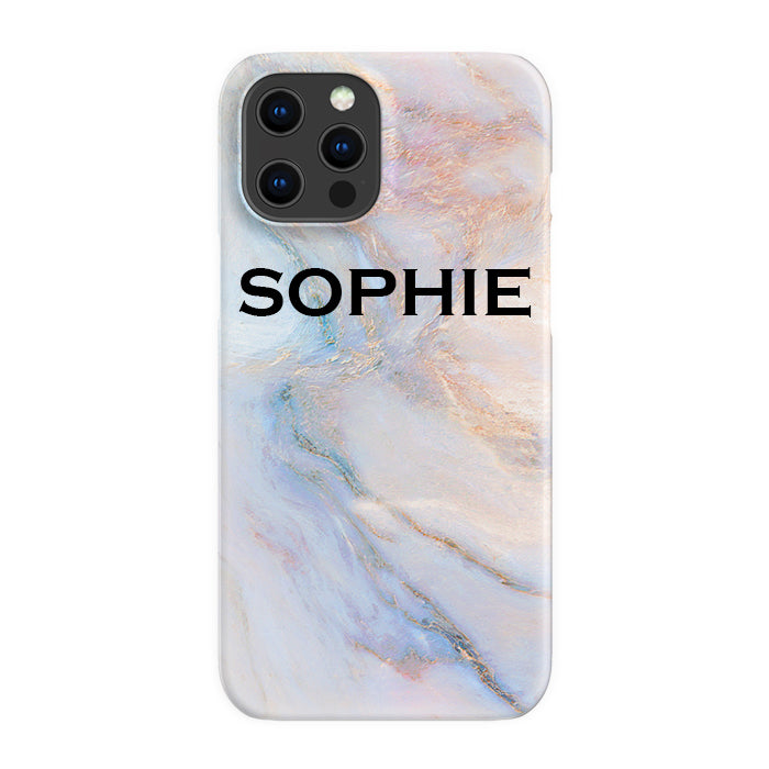 Personalised Moonshine Marble Name iPhone 12 Pro Case