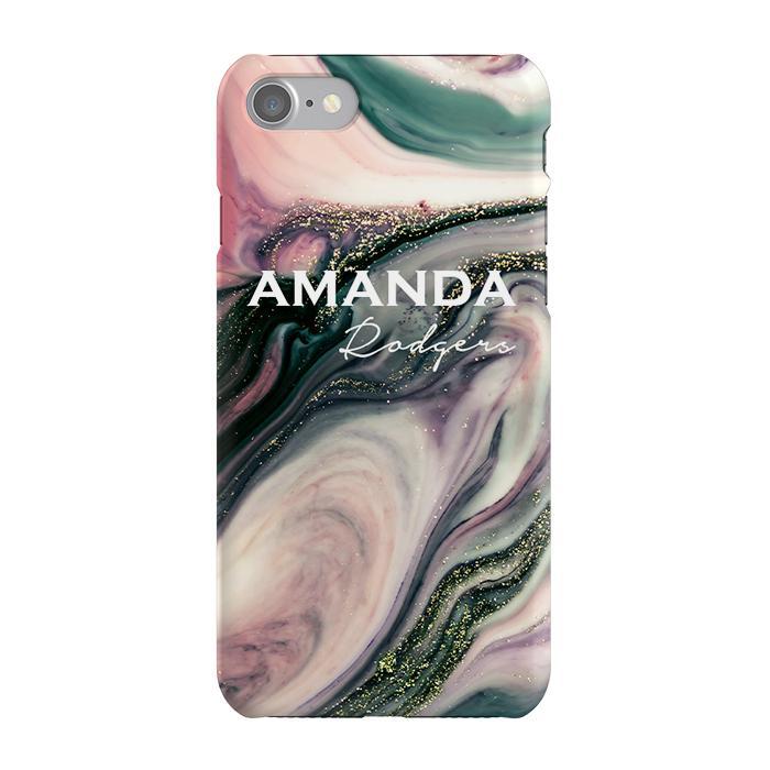 Personalised Swirl Marble Name iPhone 7 Case