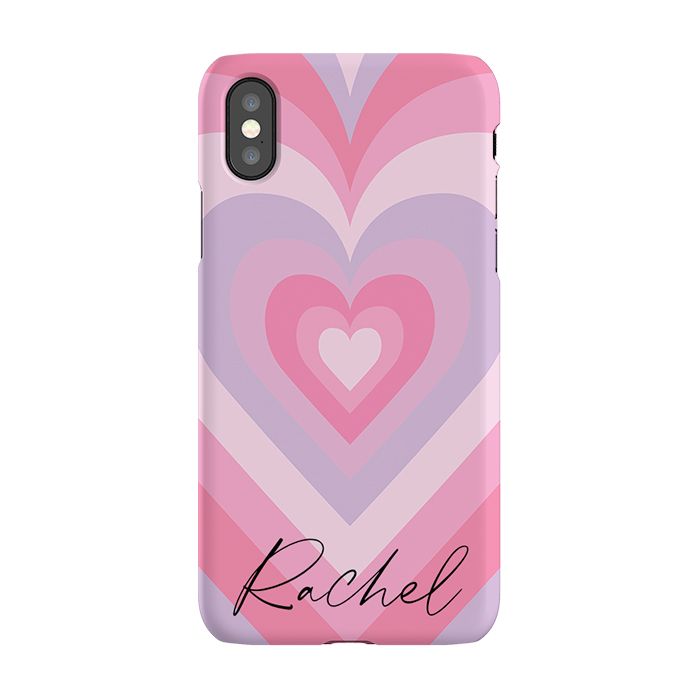 Personalised Heart Latte iPhone XS Case