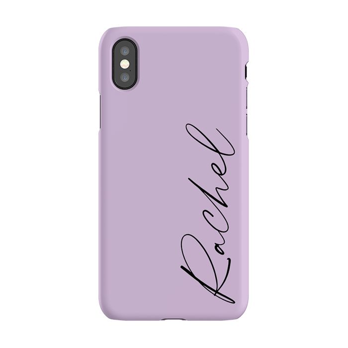 Personalised Purple Name iPhone XS Case