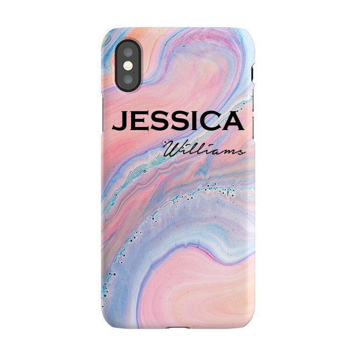 Personalised Acrylic Marble Name iPhone XS Max Case