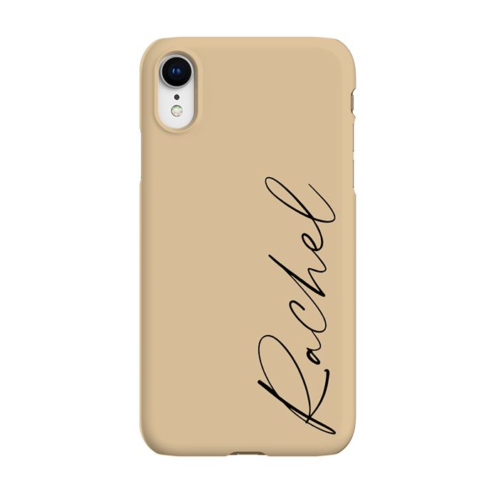 Personalised Tan Name iPhone XR Case