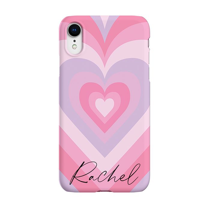 Personalised Heart Latte iPhone XR Case