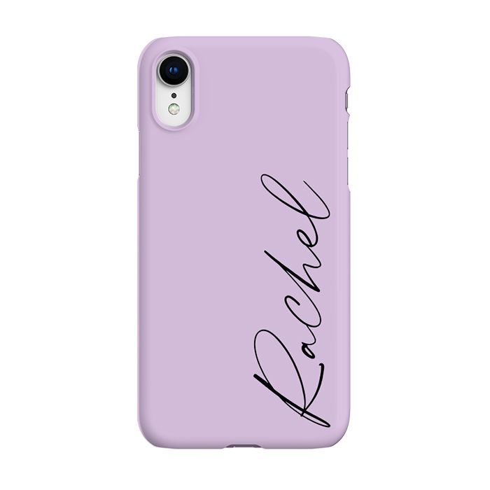 Personalised Purple Name iPhone XR Case