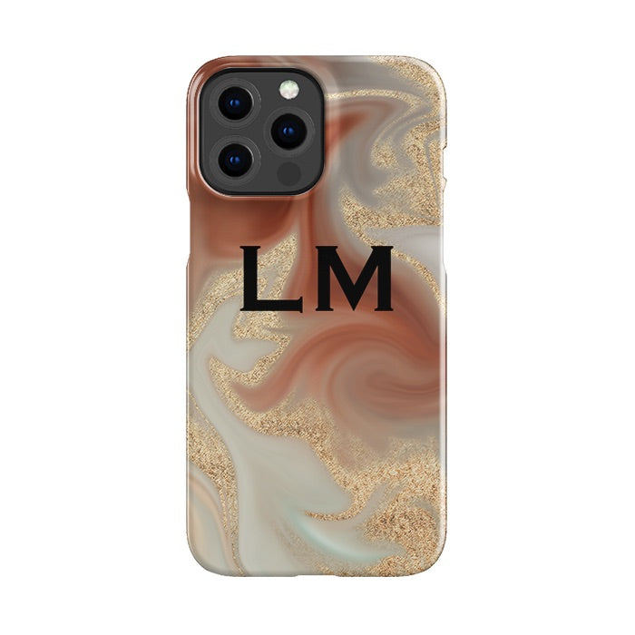 Personalised Phone Case Luxury Marble Initial Phone Cover