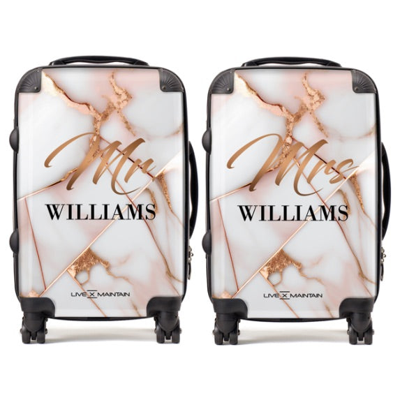 Personalised Mr & Mrs Suitcases