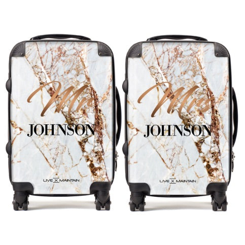 Personalised Mr & Mrs Suitcases