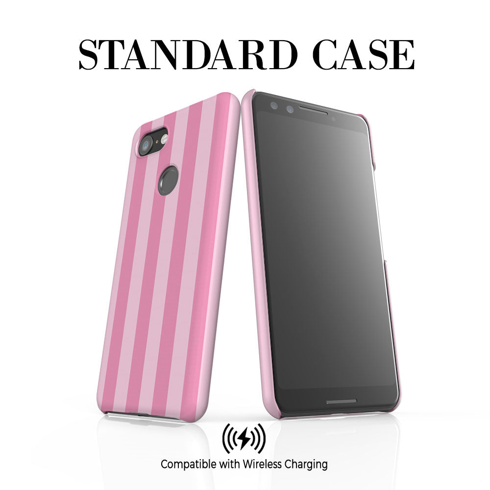 Personalised Pink Stripes Google Pixel 3 Case