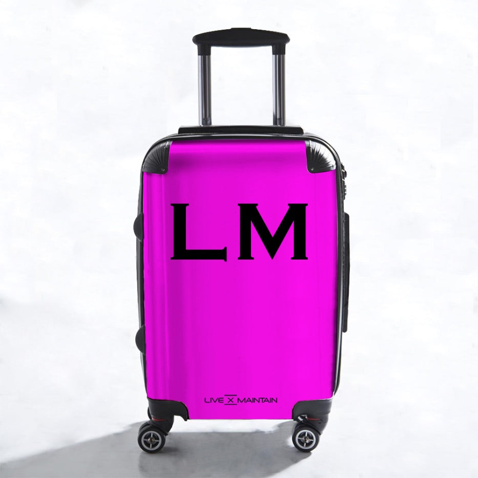 Personalised Hot Purple Name Suitcase