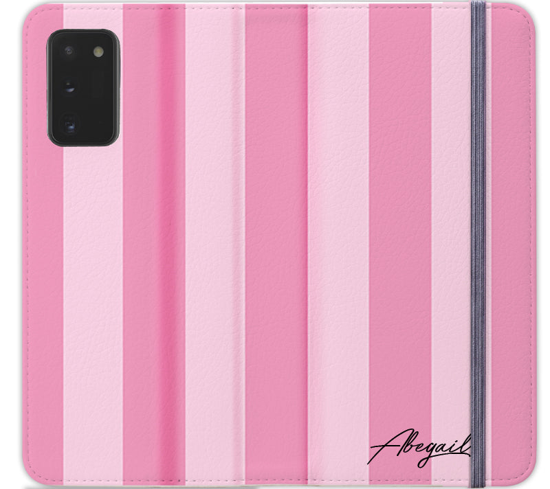 Personalised Pink Stripe Samsung Galaxy Note 20 Case
