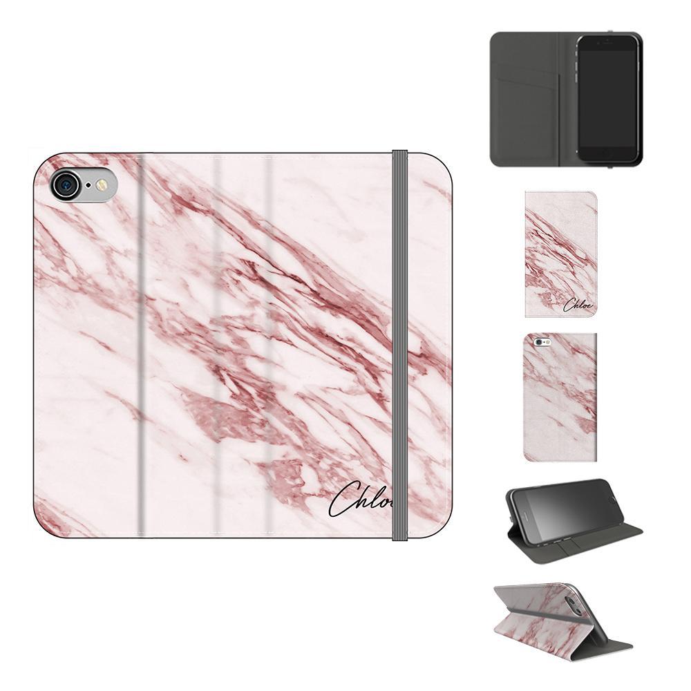 Personalised Rosa Marble Initials iPhone 8 Case