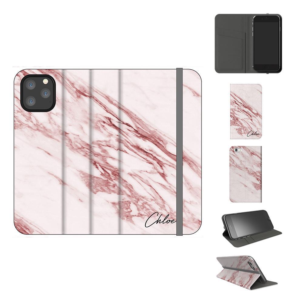 Personalised Rosa Marble Initials iPhone 11 Pro Case