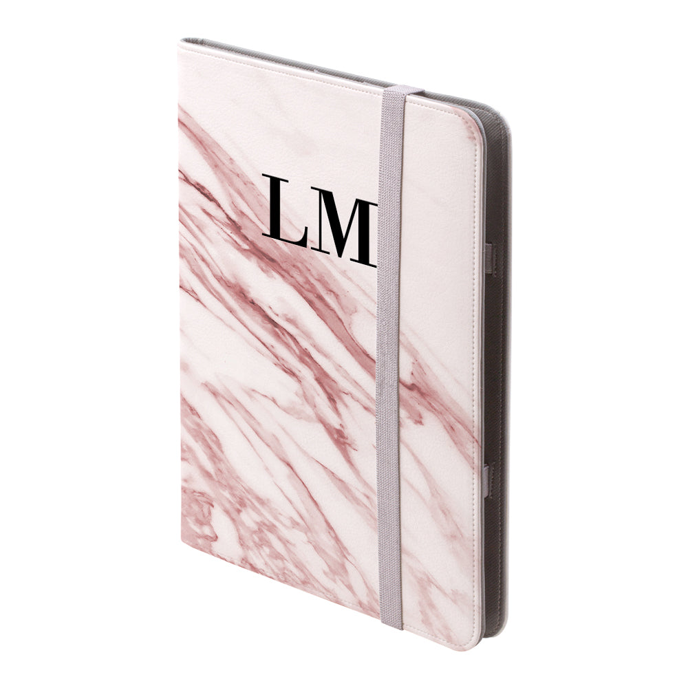 Personalised Rosa Marble Initials iPad Pro Case