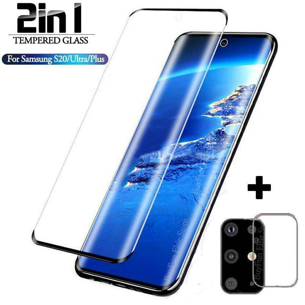 Samsung Tempered Glass Screen + Camera Lens Protector