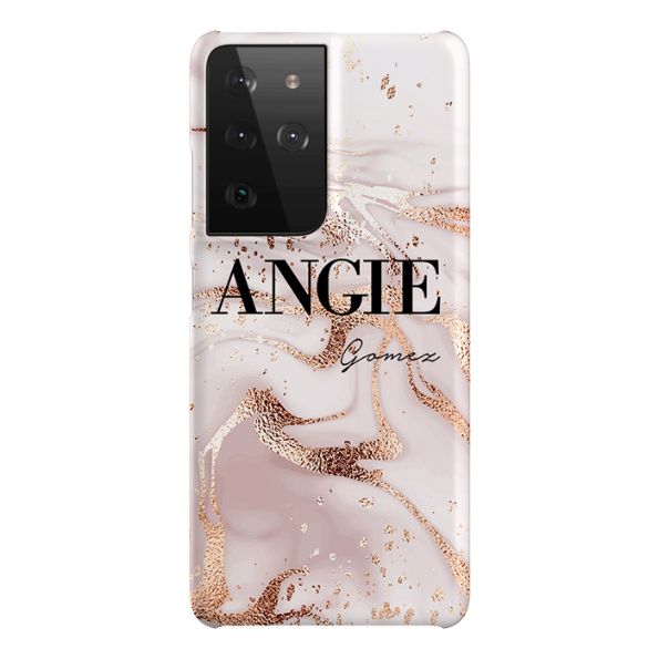 Personalised Liquid Marble Name Samsung Galaxy S21 Ultra Case