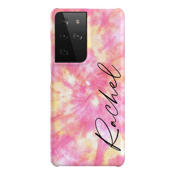 Personalised Tie Dye Name Samsung Galaxy S21 Ultra Case