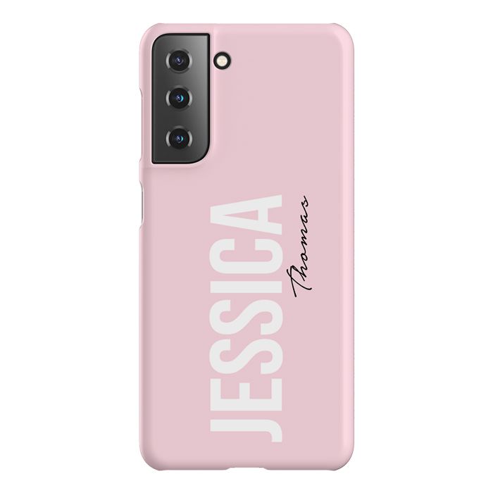 Personalised Bloom Name Side Samsung Galaxy S22 Case