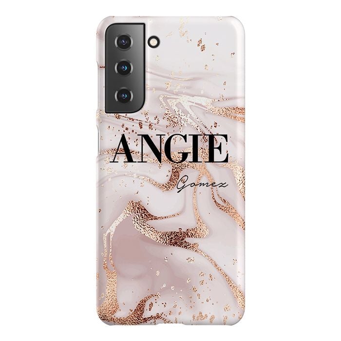 Personalised Liquid Marble Name Samsung Galaxy S21 FE Case