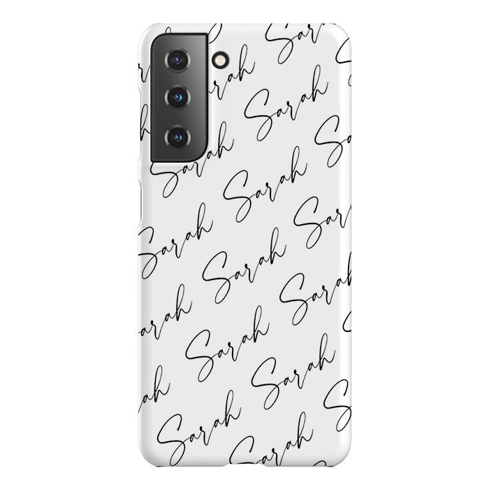 Personalised Script Name All Over Samsung Galaxy S21 Plus Case