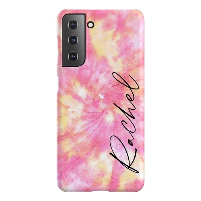 Personalised Tie Dye Name Samsung Galaxy S21 Case