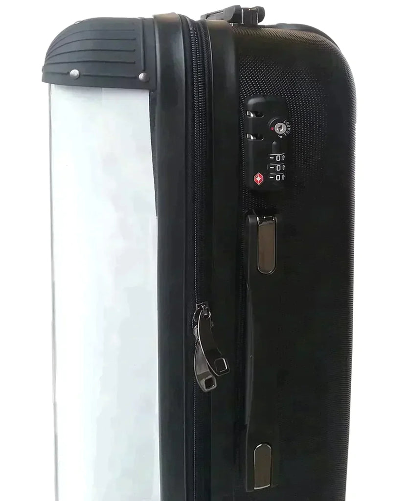Custom Blue Camo Bronze initial Suitcase for Theo