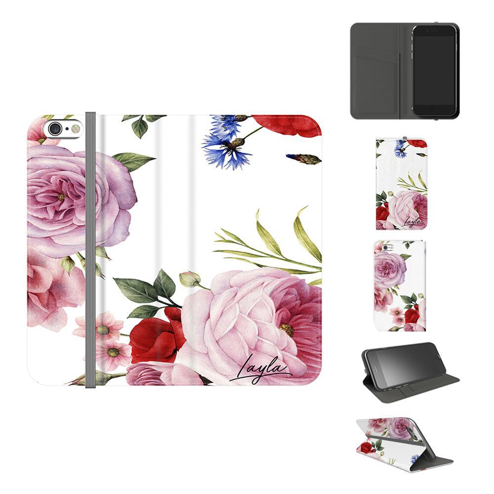Personalised Floral Blossom Initials iPhone 5/5s/SE (2016) Case