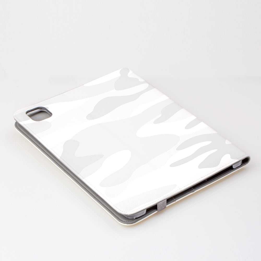 Personalised White Camouflage Initials iPad Pro Case