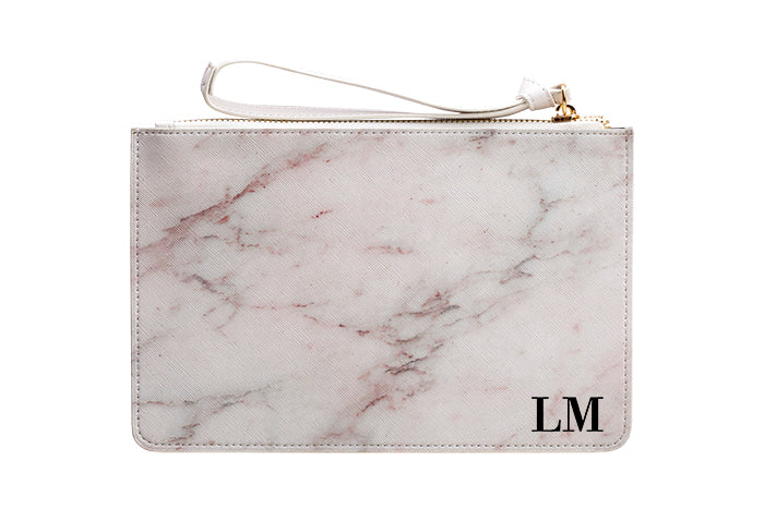 White marble deals clutch bag